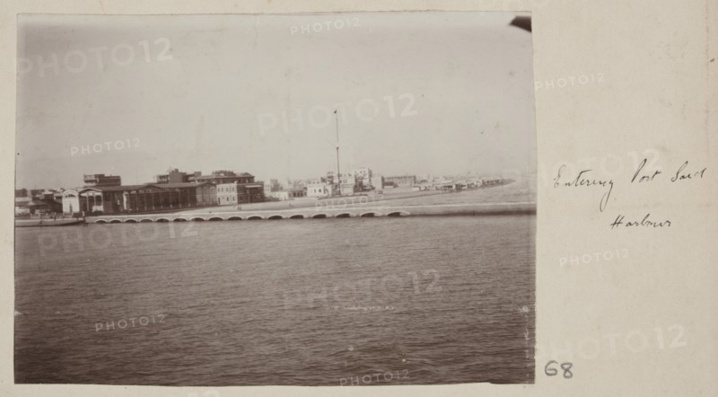 Entering harbour at Port Said