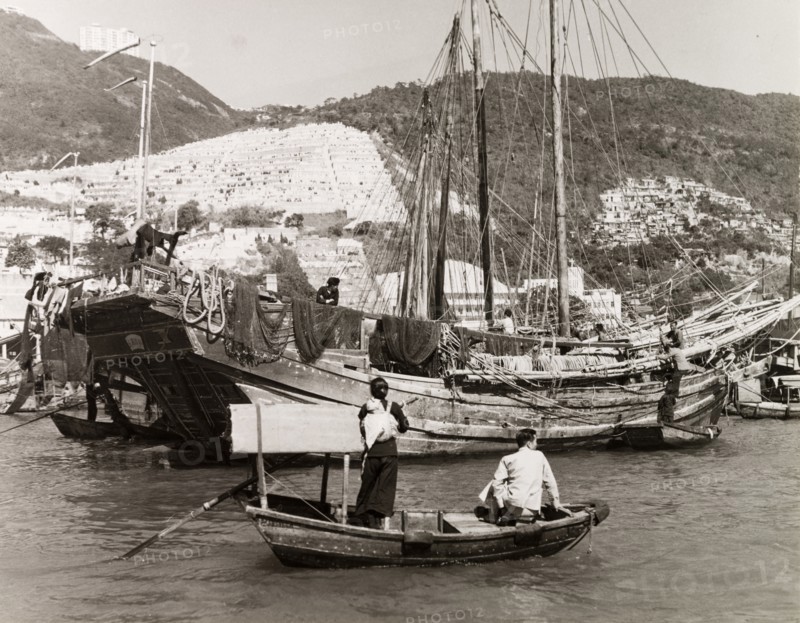 A junk in Aberdeen Harbour