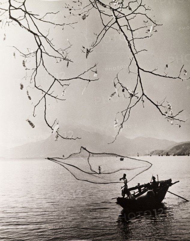 Fishing in a Hong Kong bay