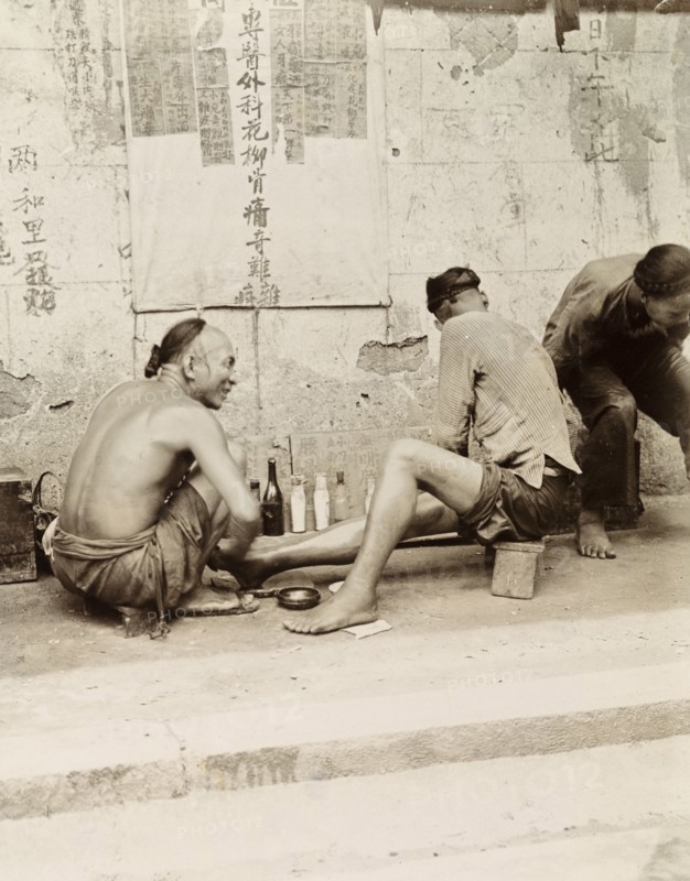 A medicine stall in Hong Kong
