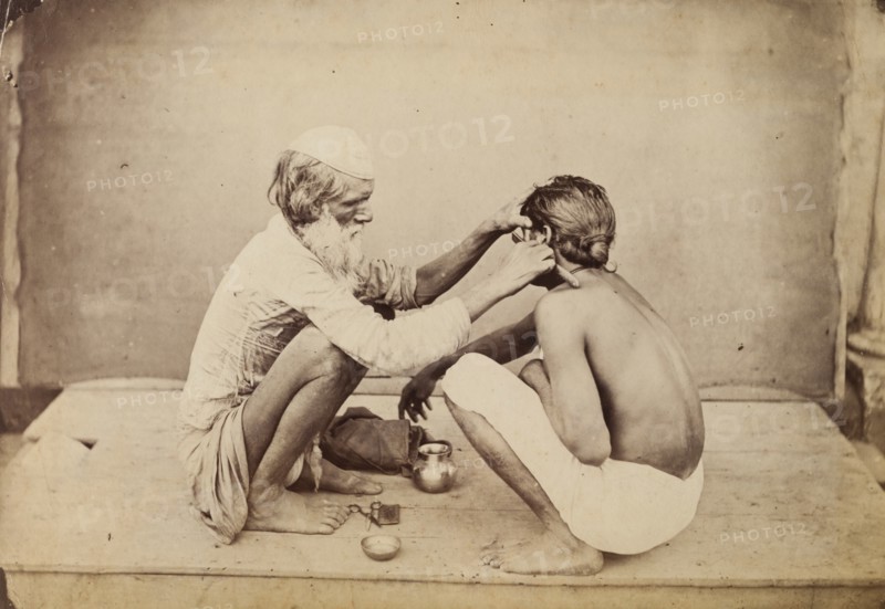 An Indian barber