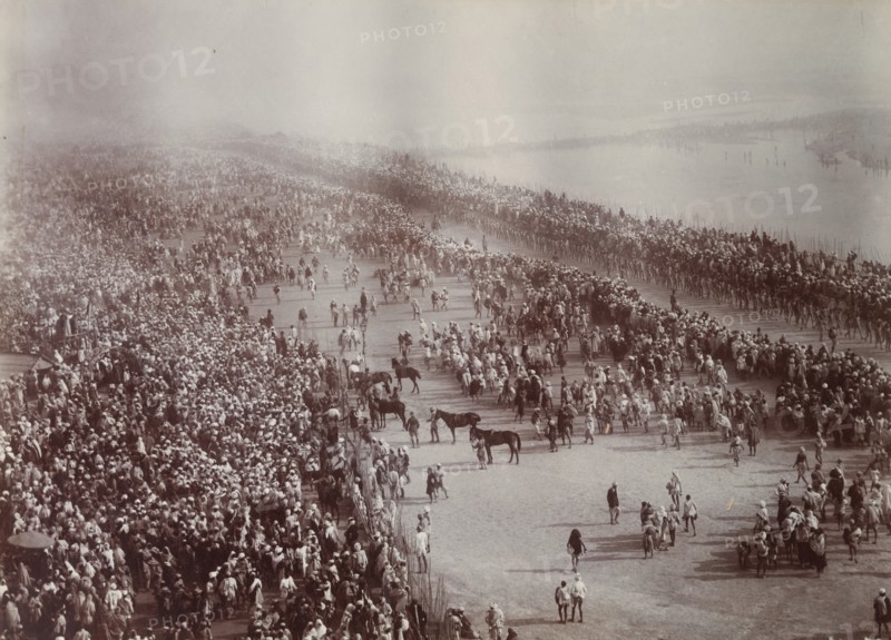 Procession of holy men at the Kumbh Mela