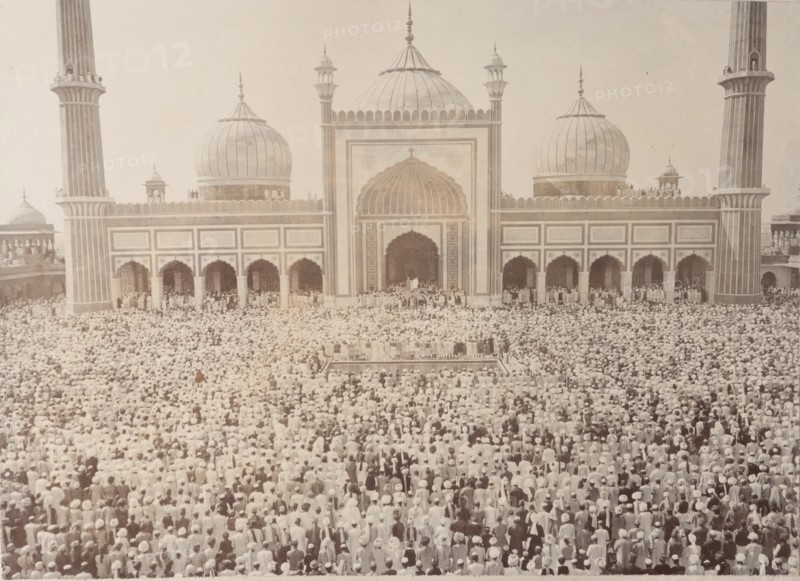 Muslims at the Jama Masjid, Delhi