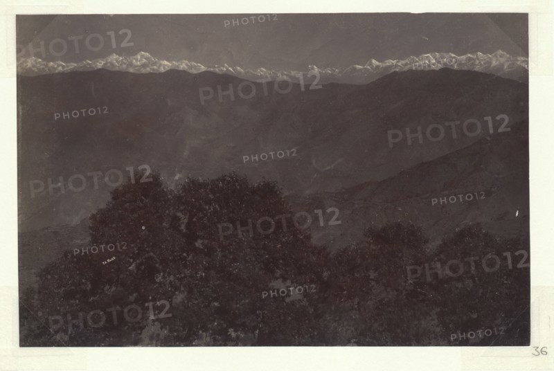 View of the Himalayas from Mussoorie