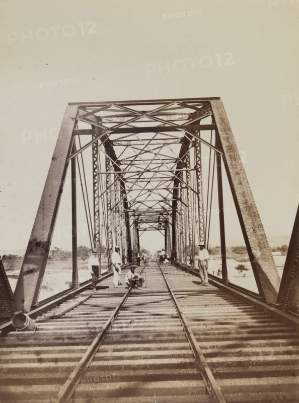 Construction workers on a bridge, Jamaica
