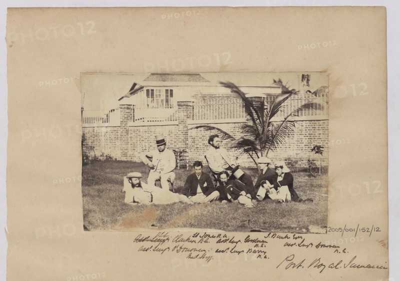 Group of men at Port Royal, Jamaica