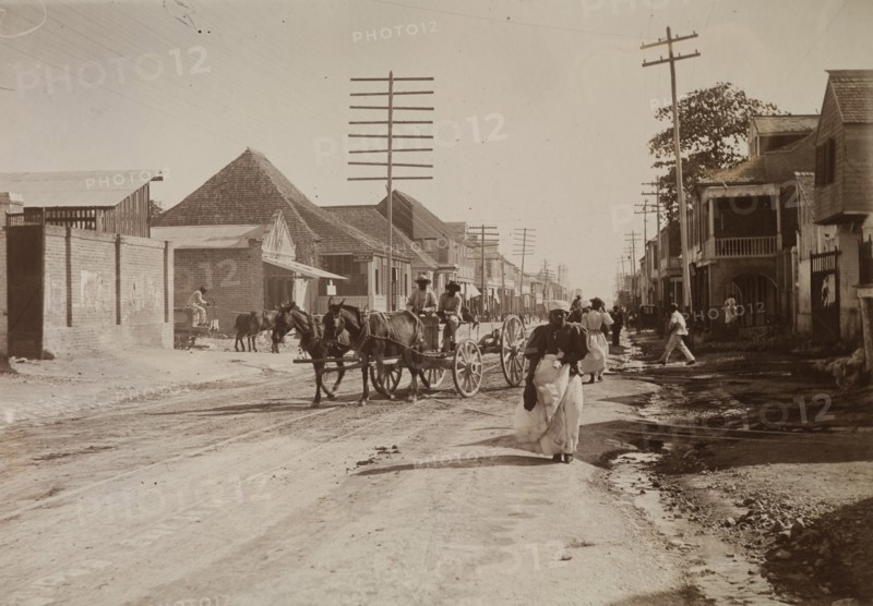 Tram lines, Kingston, Jamaica