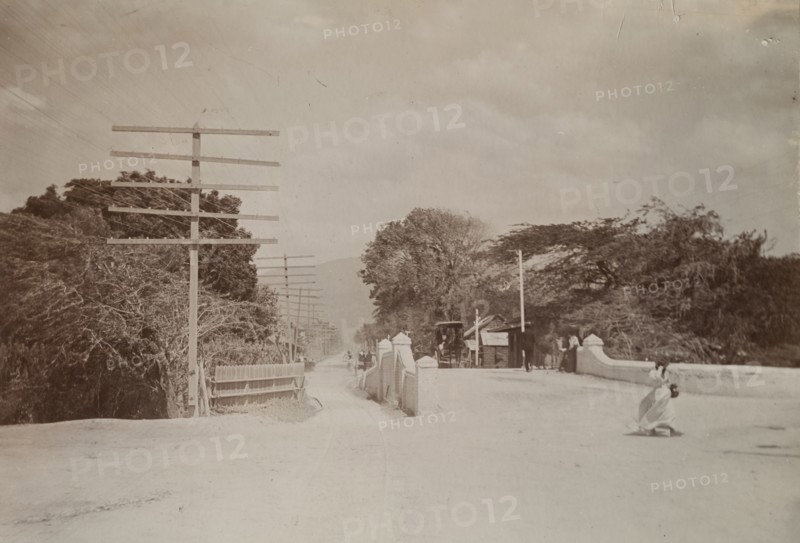 Tram lines, Kingston, Jamaica