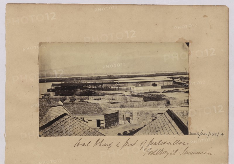 Coal wharf and port, Port Royal, Jamaica