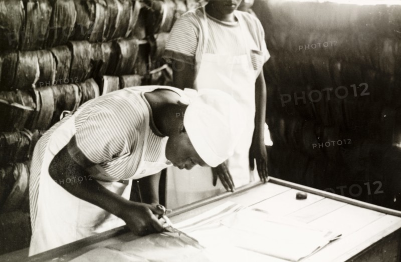 Making garments at a mission school