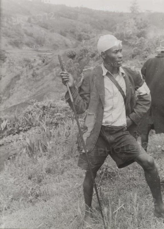 A Kikuyu Home Guard on duty