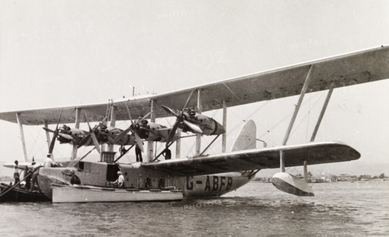 Imperial Airways flying boat, Lake Victoria