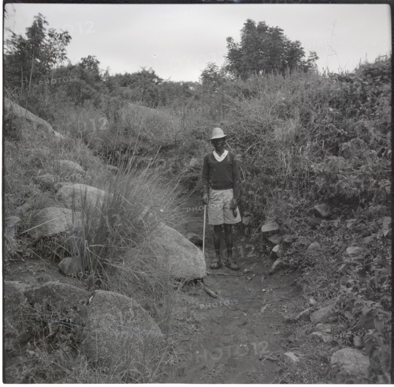 Gosiani standing by Renchoka hill
