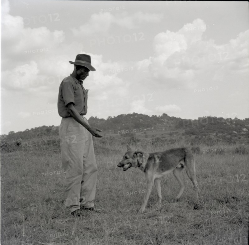 Man with dog