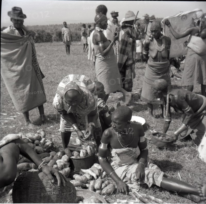 Women selling sweet potatoes