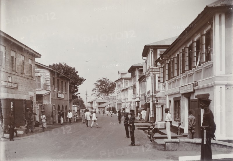 View along Custom Street, Lagos