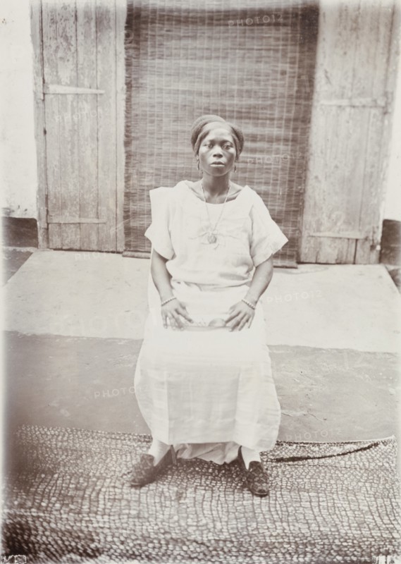 Portrait of a seated Nigerian woman