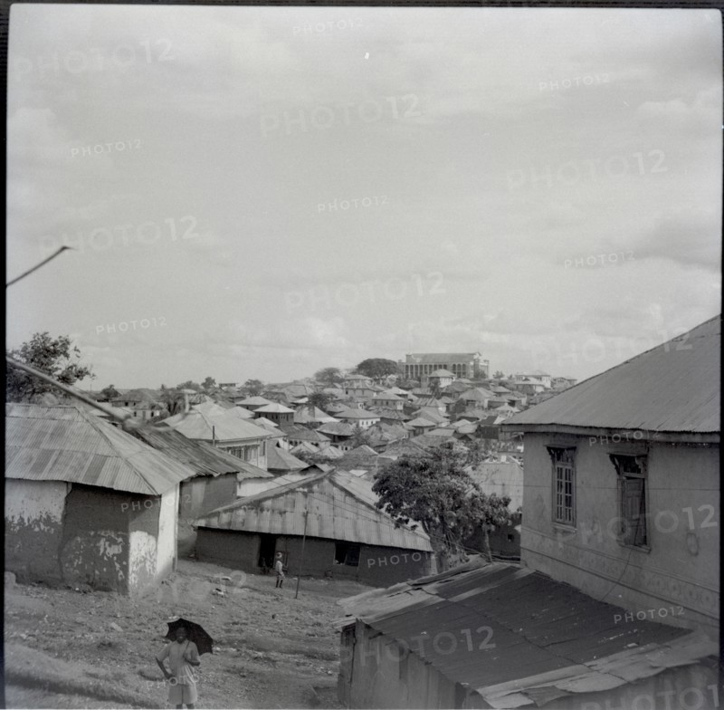 Cross view in Ibadan, Mappo Hall in distance