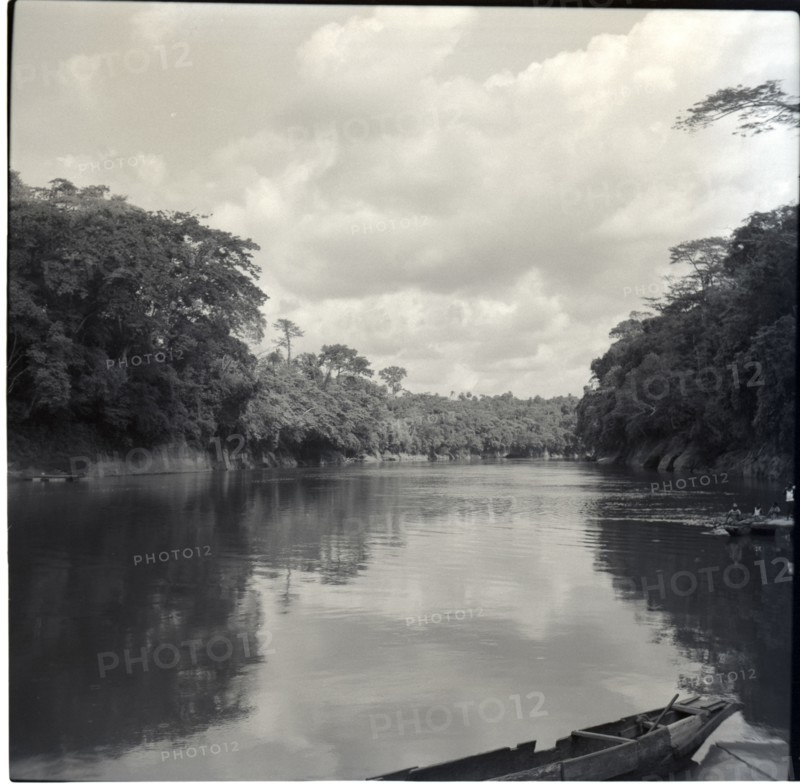 Journey from Ibadan to Cameroons, the Cross river ferry (at Mfum), the Cross river downstream