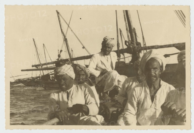 Sailors on a dhow