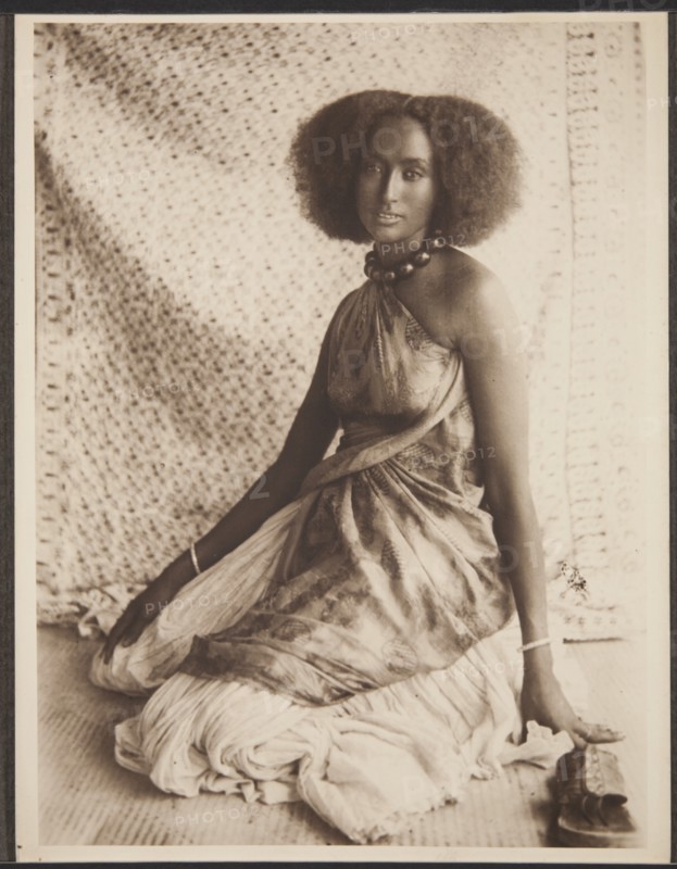Portrait of girl from the Mijjerten tribe
