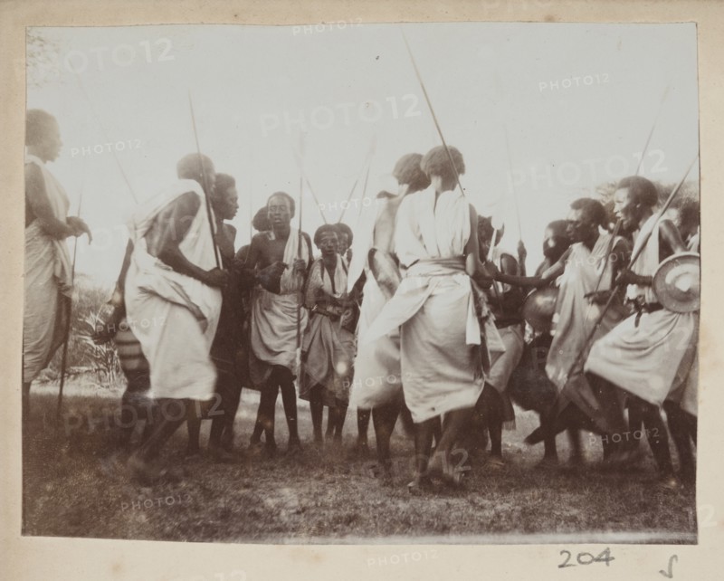 Active group of Somali men