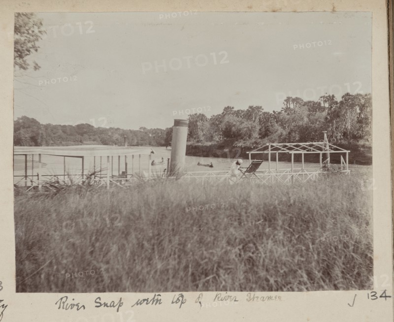 River with shot of steamer