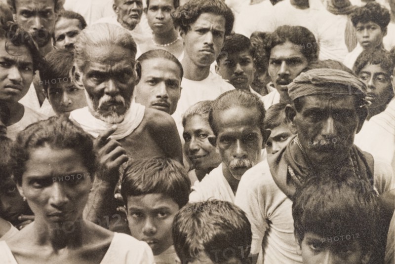 A crowd of people