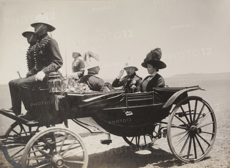 Duke and Duchess of Connaught in a carriage