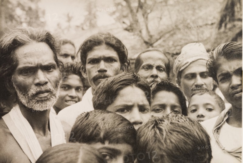 Crowd of men and boys