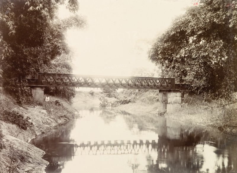Railway bridge over the Caroni River, Trinidad