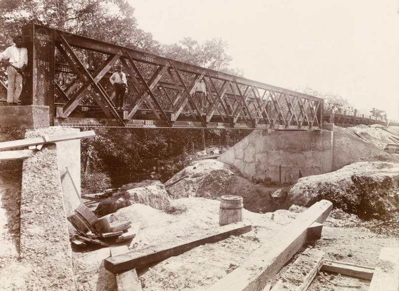 Railway bridge over Aripo River, Trinidad