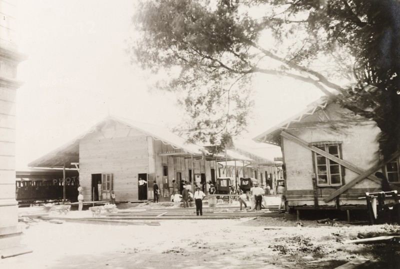 Extension work at Port of Spain railway station, Trinidad