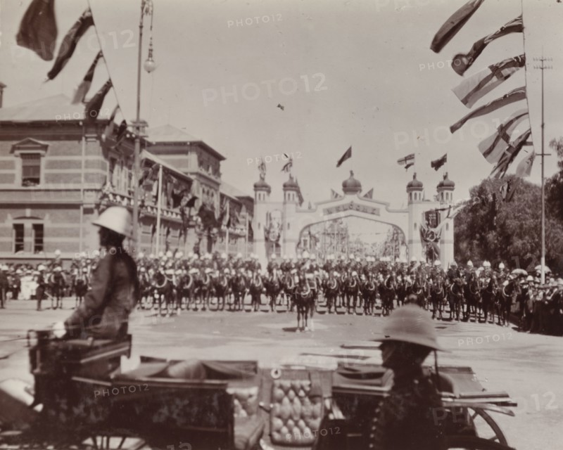Cavalry parade for the Duke of Connaught
