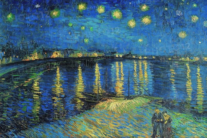 Van Gogh, Nuit étoilée sur le Rhône