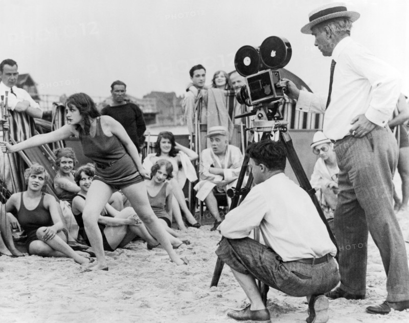 Silent Movie Beach Scene