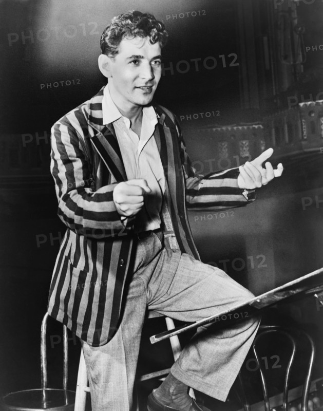 Conductor Leonard Bernstein