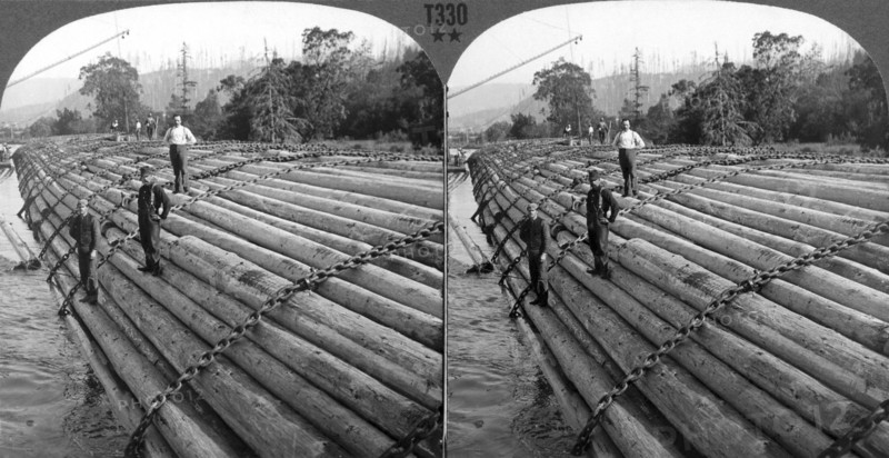 Lumber Raft In Oregon