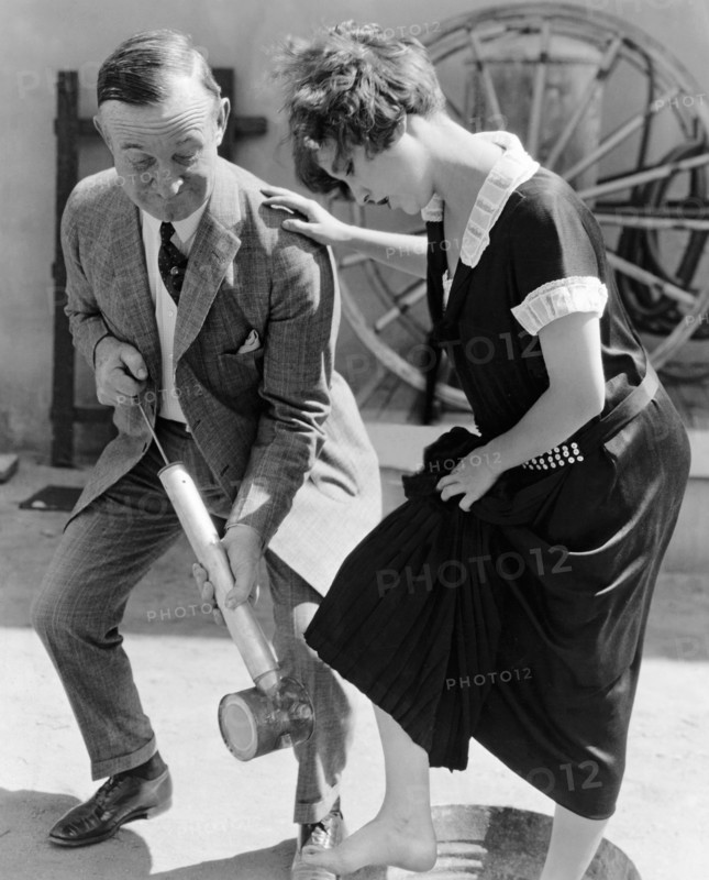 Actress Gets Feet Sprayed