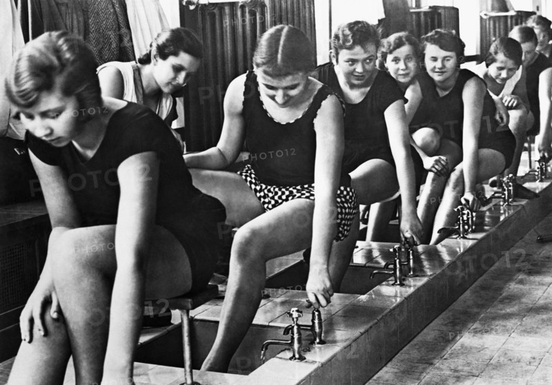 Pupils Washing Their Feet