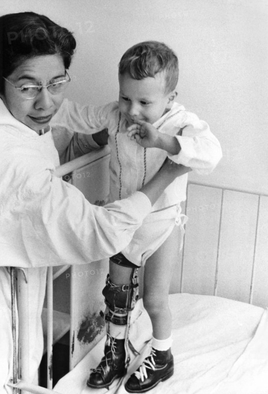 Child In Polio Ward