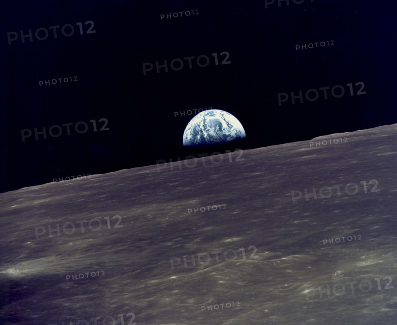 Earthrise Over The Moon