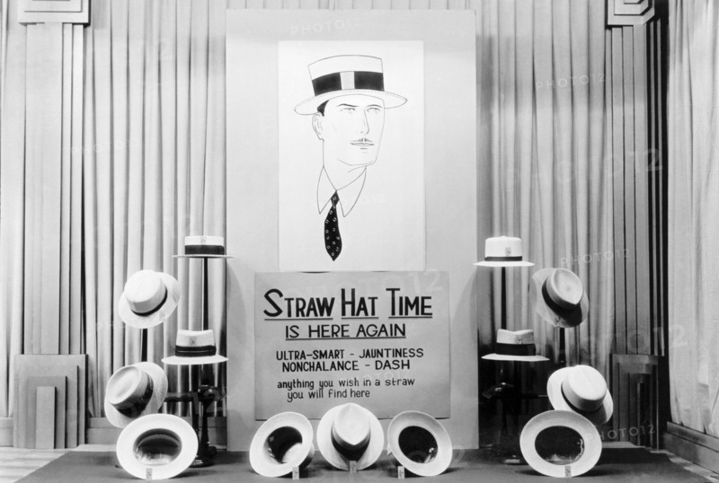 Straw Hat Day Display