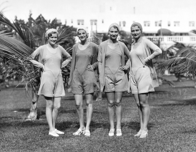 Four Bathing Suit Models