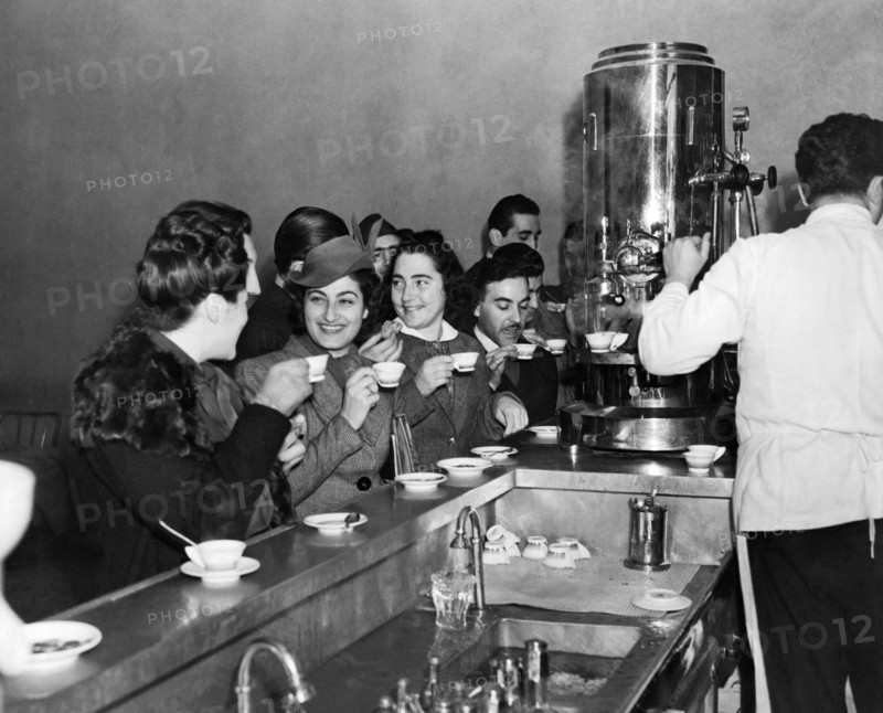 Students At Espresso Bar