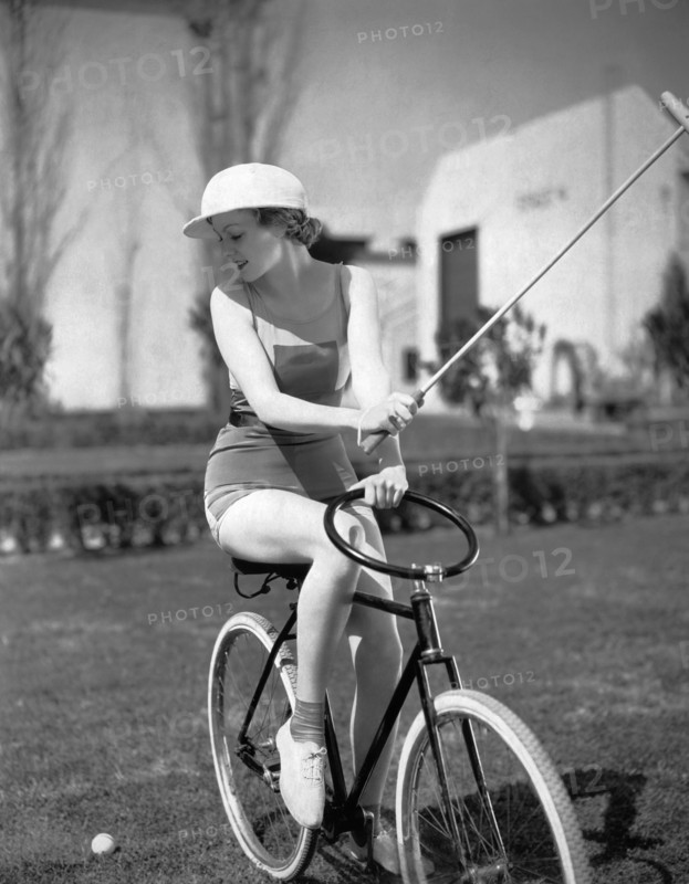 Actress Plays Bike Polo