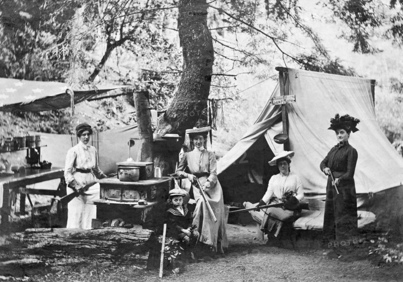 Rifle Women In Camp