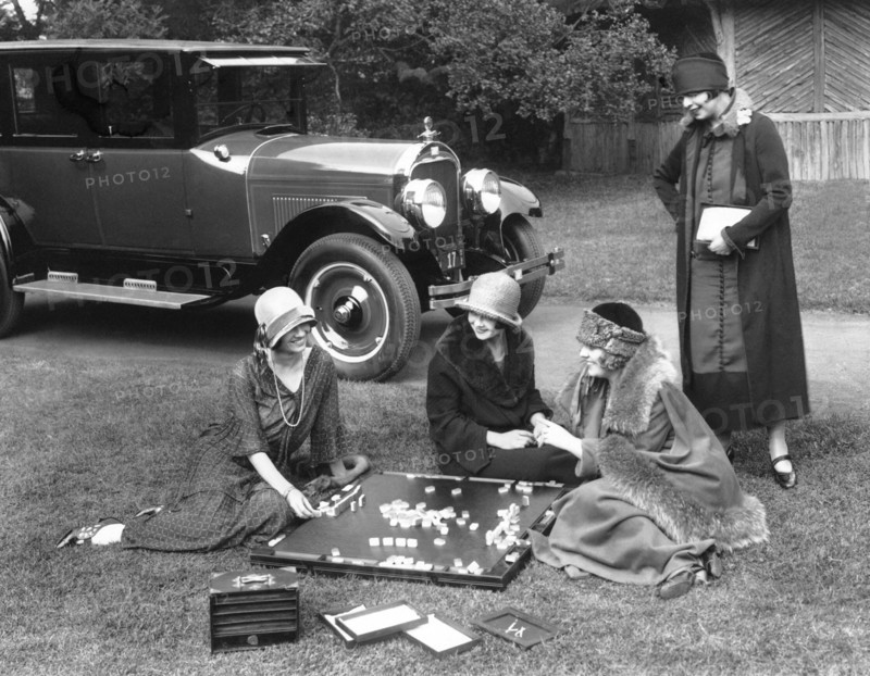 Women Playing Mahjong