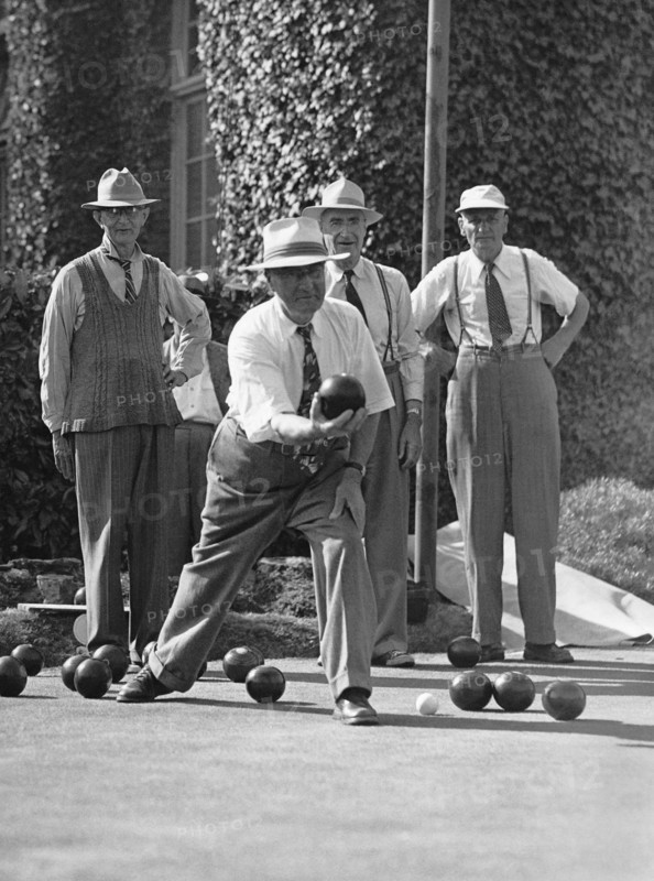 Men Playing Bocce Ball