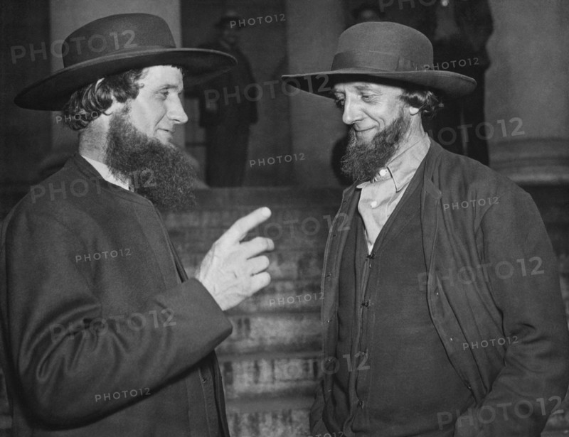 Amish Men Protest PWA Grant